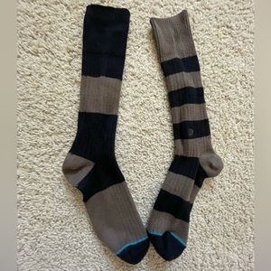 Stance Over The Knee Striped Socks